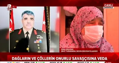 Son dakika haberi: Şehit Tuğgeneral Sezgin Erdoğan’ın annesi Esma Erdoğan A Haber’e konuştu | Video