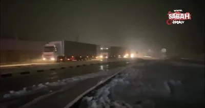 Son dakika: Edirne’de kar yağışı başladı | Video