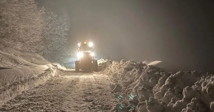 Muş’ta kar yağışı nedeniyle 154 köy yolu kapandı