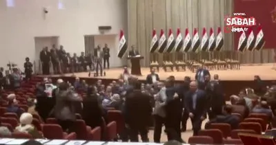 Irak meclisindeki güven oylamasında kavga | Video