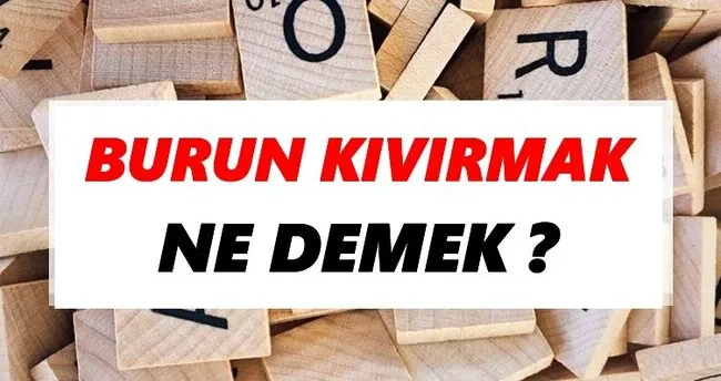 Burun kıvırmak Ne Demek? TDK’ya Göre Burun kıvırmak Sözlük Anlamı Nedir?