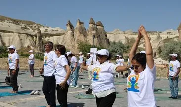 Kapadokya’da ’Uluslararası Dünya Yoga Günü’ etkinliği