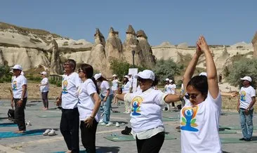Kapadokya’da 'Uluslararası Dünya Yoga Günü' etkinliği #nevsehir