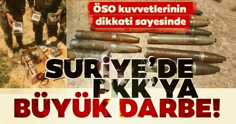 Terör örgütü YPG/PKK’ya ait füze ve patlayıcılar ele geçirildi