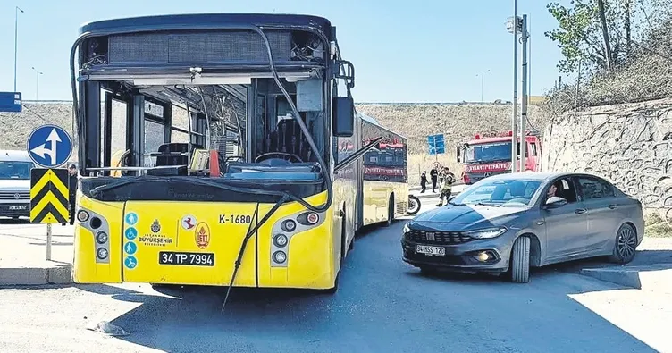 İETT otobüsü kaza yaptı: 4 kişi yaralandı