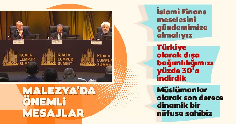 Başkan Erdoğan'dan Malezya'da önemli açıklamalar