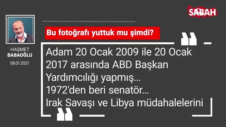 Haşmet Babaoğlu | Bu fotoğrafı yuttuk mu şimdi?