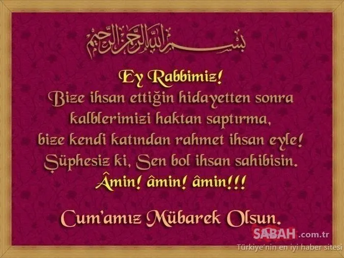 En güzel resimli 2019 Cuma mesajları yayınlandı! İşte yeni ve anlamlı Cuma mesajları 22 Şubat 2019