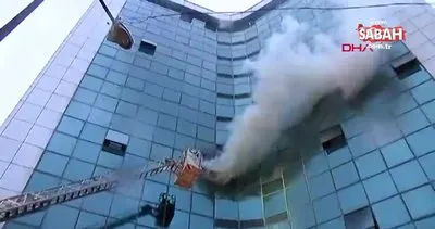 İstanbul Şişli’de 17 katlı iş merkezinde yangın