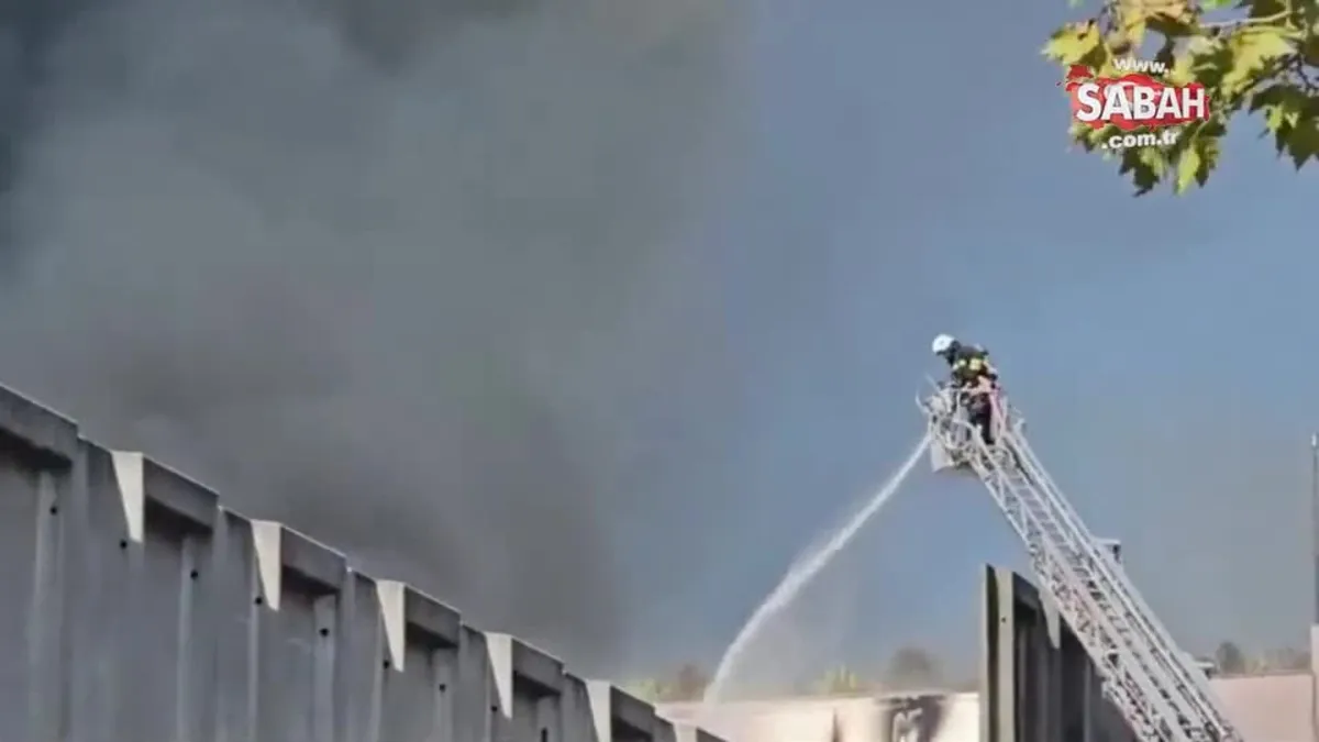 Çerkezköy'de fabrika yangını