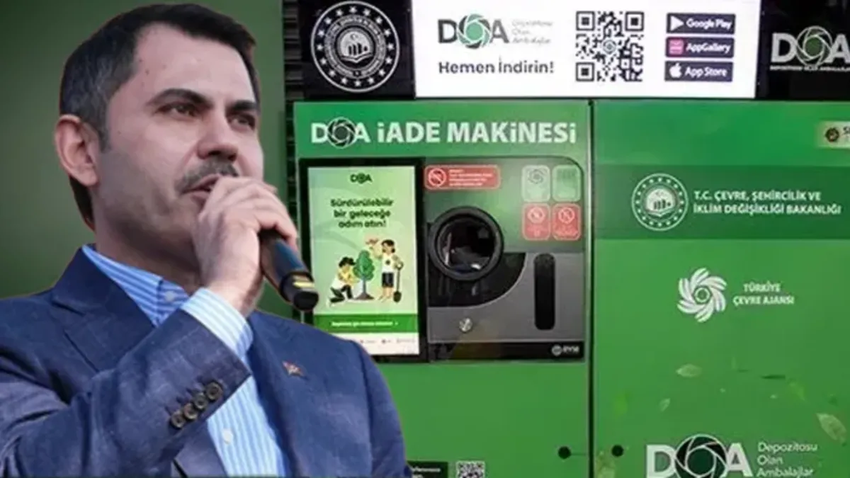 Çevre, Şehircilik ve İklim Değişikliği Bakanı Murat Kurum'un Depozito Yönetim Sistemi ile ilgili açıklaması.