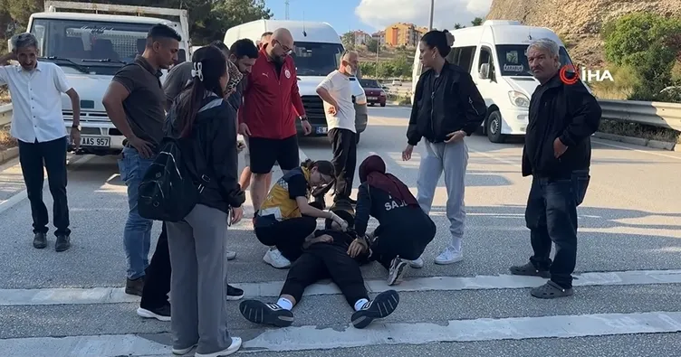 Karabük’te devrilen motosikletin sürücüsü yaralandı