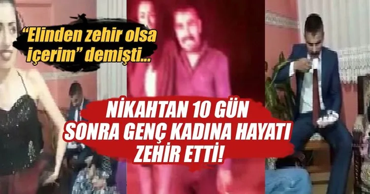 10 günlük eşini 10 yerinden bıçakladı