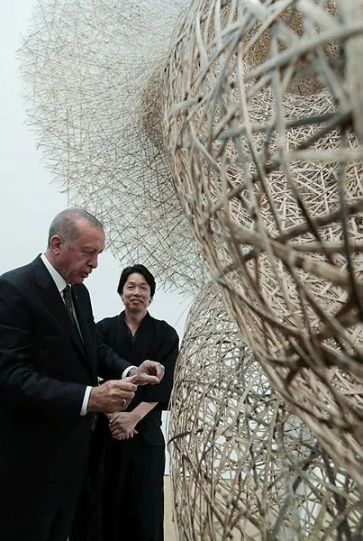 Başkan Erdoğan Eskişehir'de bizzat denedi... O anlar kameralara böyle yansıdı