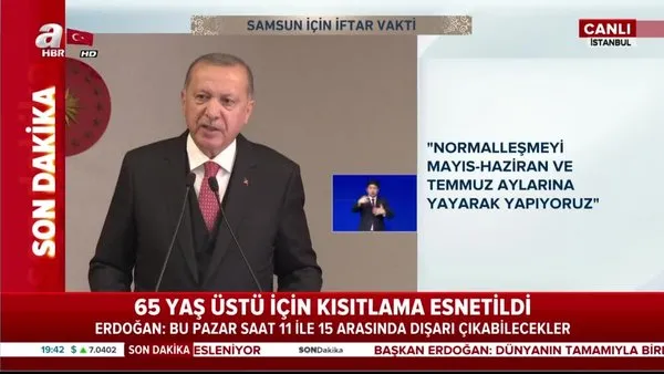 Başkan Erdoğan, normalleşme adımlarını sıraladı | Video