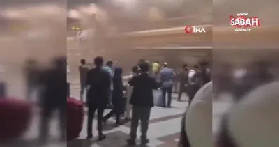 Pakistan’da havalimanında yangın paniği | Video