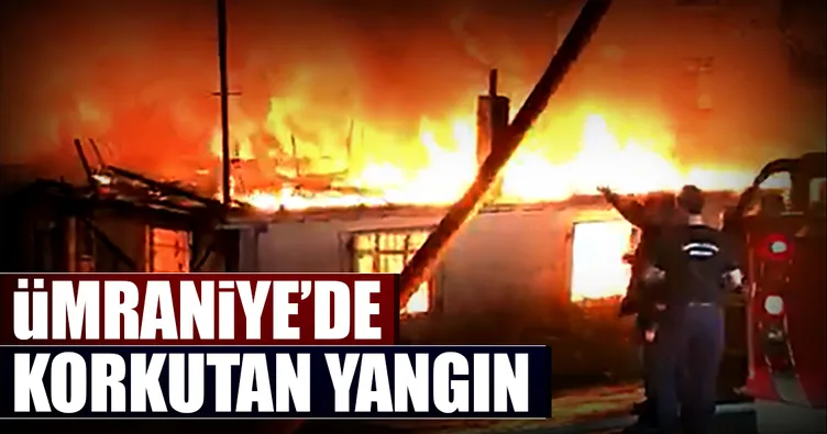 Ümraniye Aşağı Dudullu’da korkutan yangın