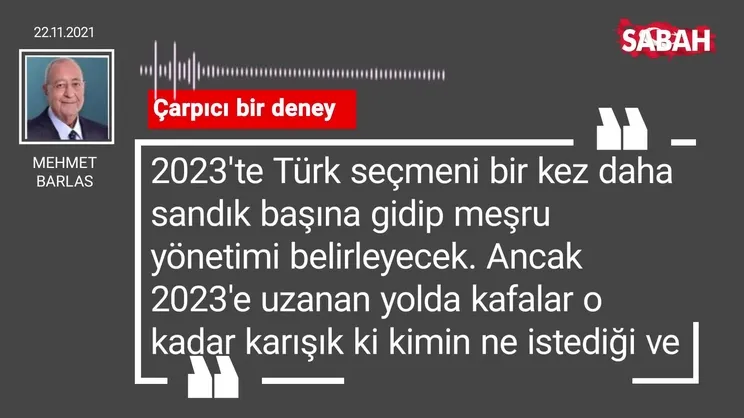 Mehmet Barlas | Çarpıcı bir deney