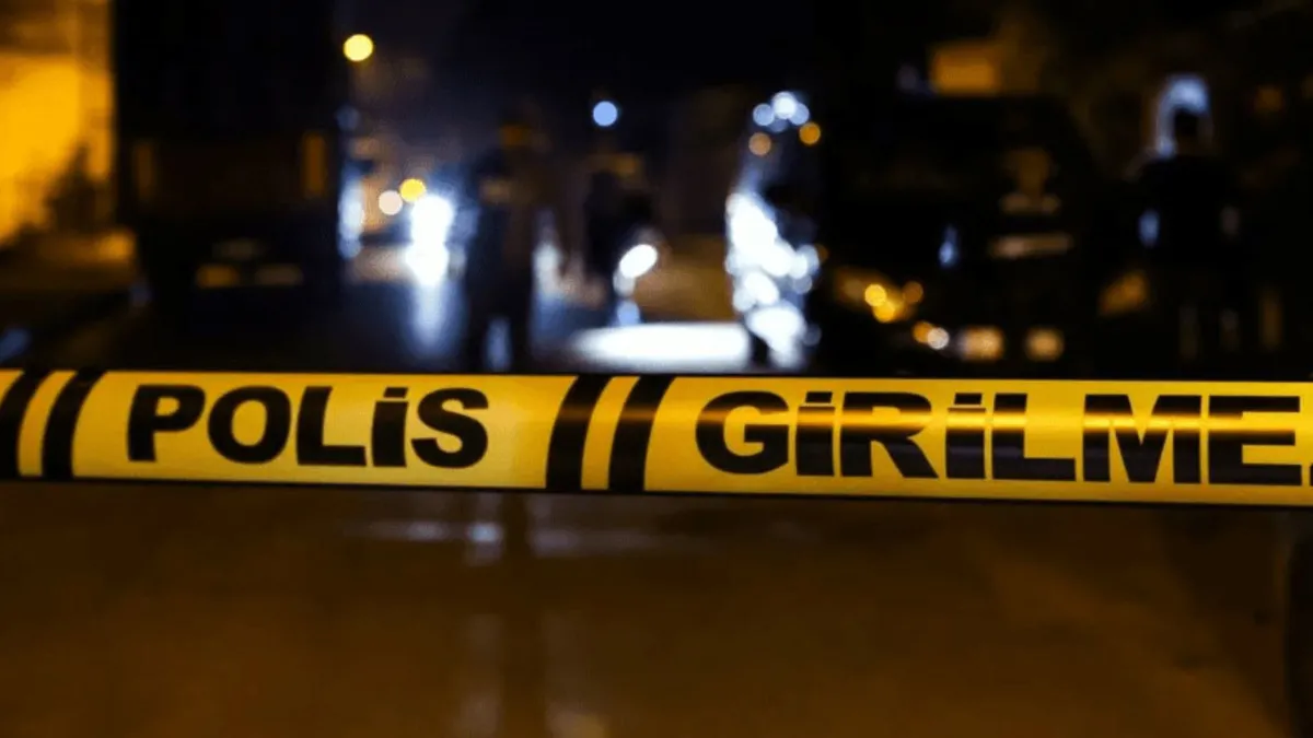 Denizli'de bir düğünde havaya ateş açılması sonucu yaralananların olduğu olay yerinden görüntü.