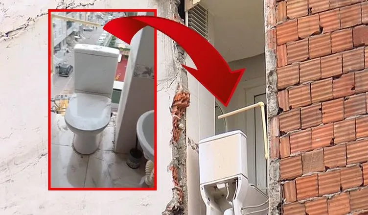 İstanbul’da bir evin tuvaleti açıkta kaldı: Vatandaşlar gözlerine inanamadı!
