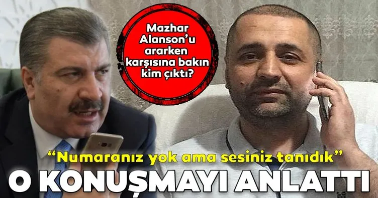 Son dakika! Sağlık Bakanı Fahrettin Koca, Mazhar Alansonu ararken karşısına muhtar çıktı!