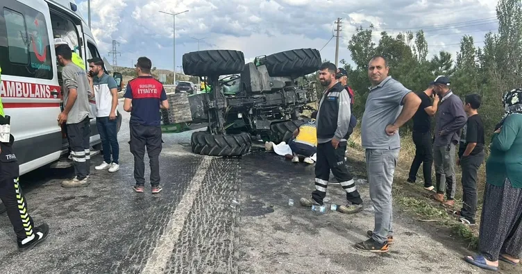 Çorum’da traktör devrildi: 1 ölü, 1 yaralı