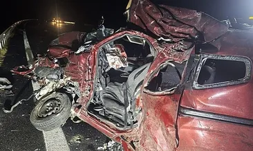 Çalışma yapılan yolda TIR ile araç çarpıştı: 3 ölü