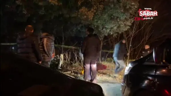 Eyüpsultan'da ağaçlık alana uçan otomobilde yangın çıktı: 1'i polis, 2 ölü | Video