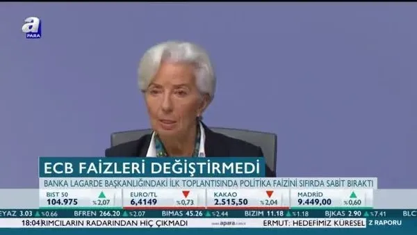 ECB faizleri değiştirmedi