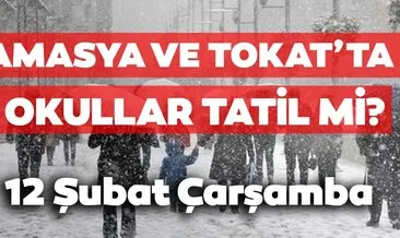 Tokat’ta okullar tatil mi? Amasya ve Tokat’ta 12 Şubat Çarşamba için Valilik kar tatili açıklaması yaptı mı?