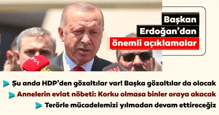 Başkan Erdoğan’dan Diyarbakır’daki alçak saldırıyla ilgili önemli açıklamalar