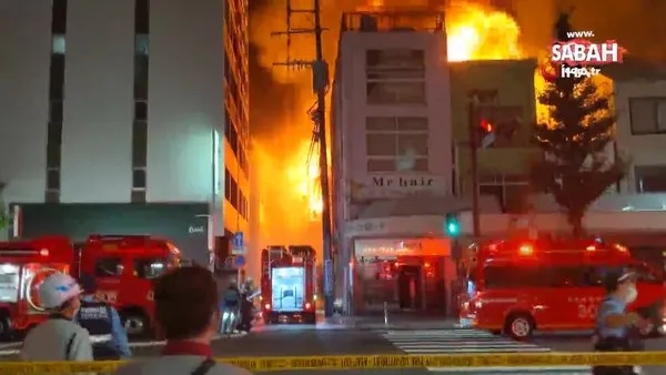 Japonya’daki tarihi çarşıda yangın | Video