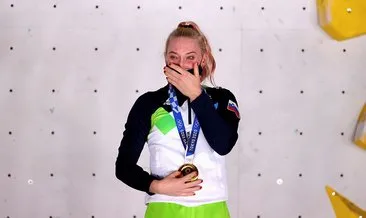 Sportif tırmanışta Janja Garnbret altın madalya aldı