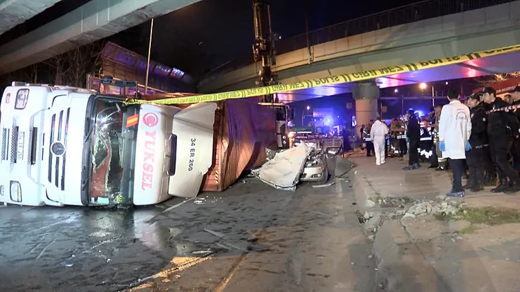 Bakırköy’deki TIR kazası: 4 kişilik Aytekin ailesine veda!