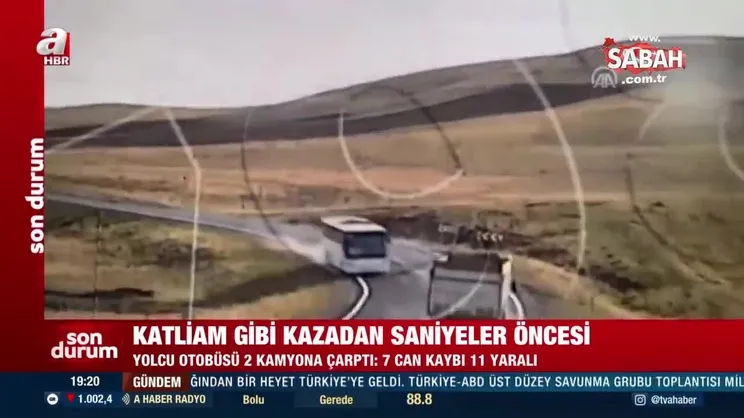 Ağrı’da katliam gibi kazadan saniyeler öncesi kameralara böyle yansıdı | Video