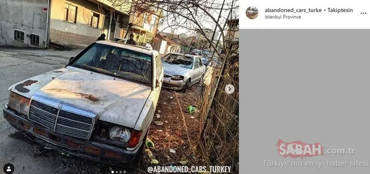 Bu arabalar Türkiye’de çürümeye terk edildi! Görenler şaşkına dönüyor