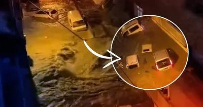 SON DAKİKA! İstanbul’da sağanak yağış sonrası korkutan görüntüler: Araçlar suya gömüldü
