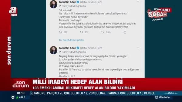 Milli iradeyi hedef alan bildiri... Tüm detaylar A Haber'de konuşuldu! | Video