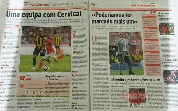 Benfica-Fenerbahçe maçı Portekiz basınında