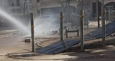 Nusaybin’de çocuklar oyun parkını ateşe verdi #mardin