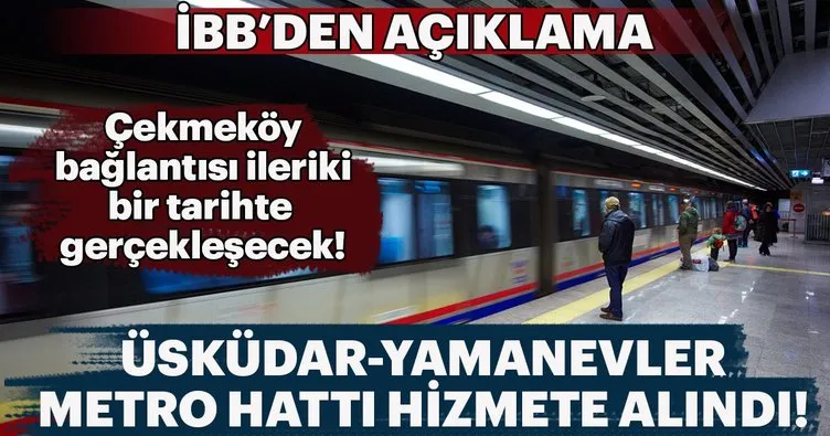 İBB’den Üsküdar-Yamanevler Metro hattı açıklaması...