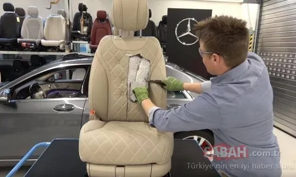 Mercedes'i kesti biçti! Yok artık! Bıçağı eline aldı ve...