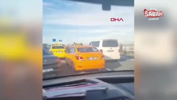 Arnavutköy'de otomobille taksi çarpıştı: 1 ölü