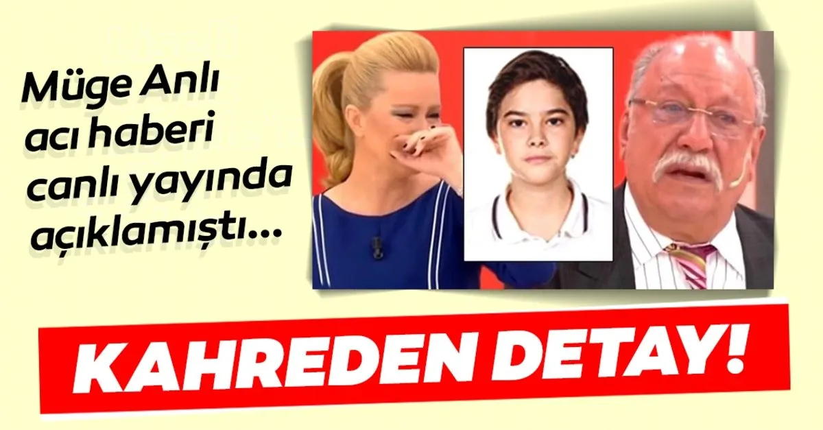 SON DAKİKA: Müge Anlı Tatlı Sert programı Avukat Rahmi Özkan’ın 13 yaşındaki torunu Deha Reha ...