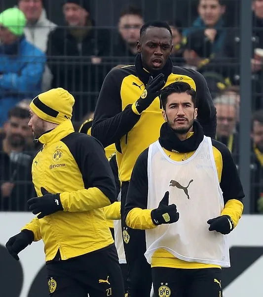 Usain Bolt, Borussia Dortmund ile idmana çıktı