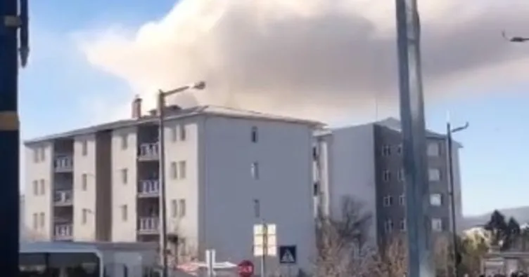 Sivas’ta inşaat halindeki hastanede yangın