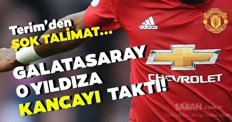 Son dakika: Galatasaray M. United’lı o yıldıza kancayı taktı! Terim’den şok talimat...