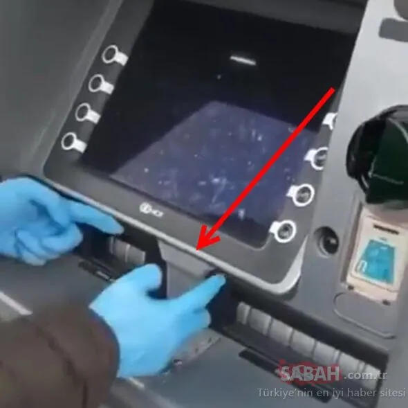 ATM'den para çekerken gizli tehlikeye dikkat edin!