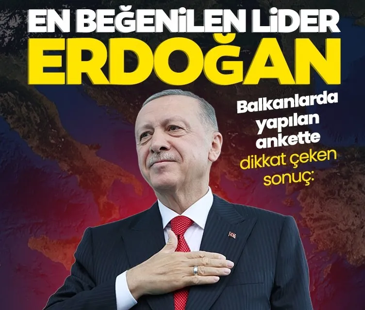 Başkan Erdoğan Balkanlarda en beğenilen lider