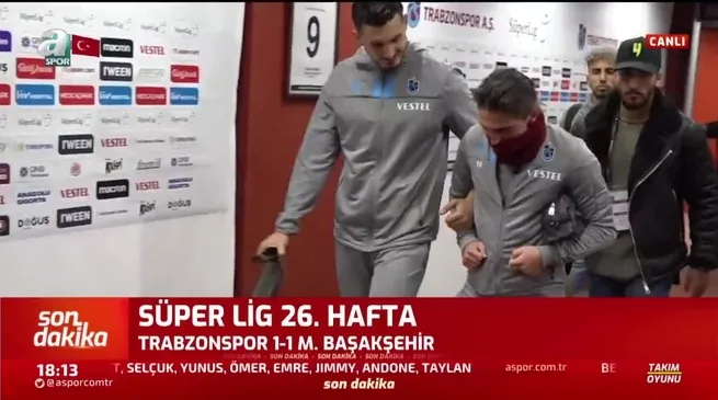 Sakatlanan Abdülkadir Ömür stattan böyle ayrıldı